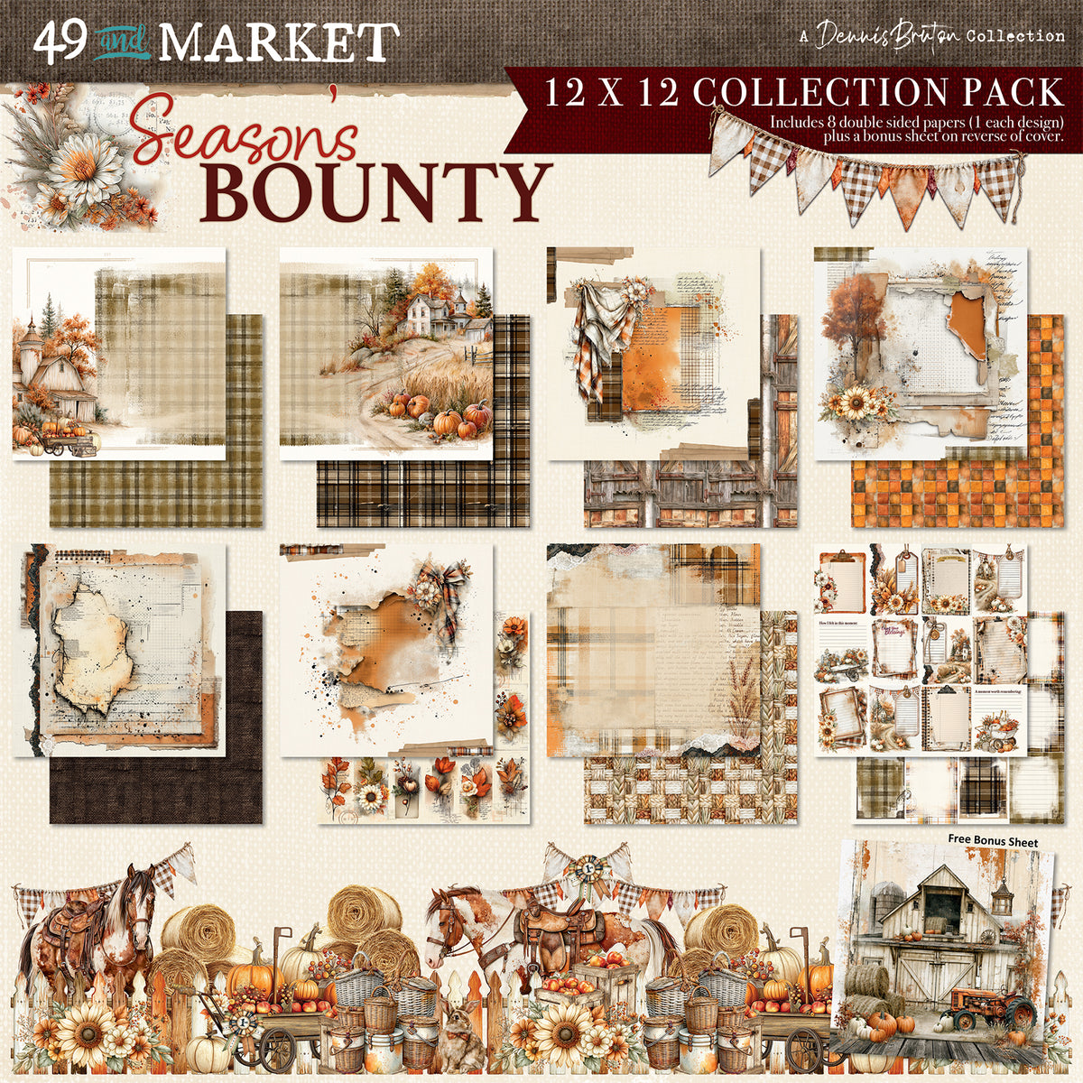 ***Pre-Order*** 49 and Market - Season's Bounty - 12 x12 Collection Pack