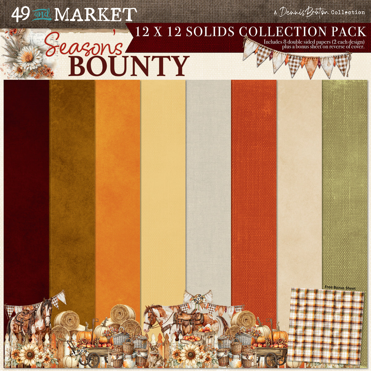 ***Pre-Order*** 49 and Market - Season's Bounty - 12 x12 Solids Collection Pack