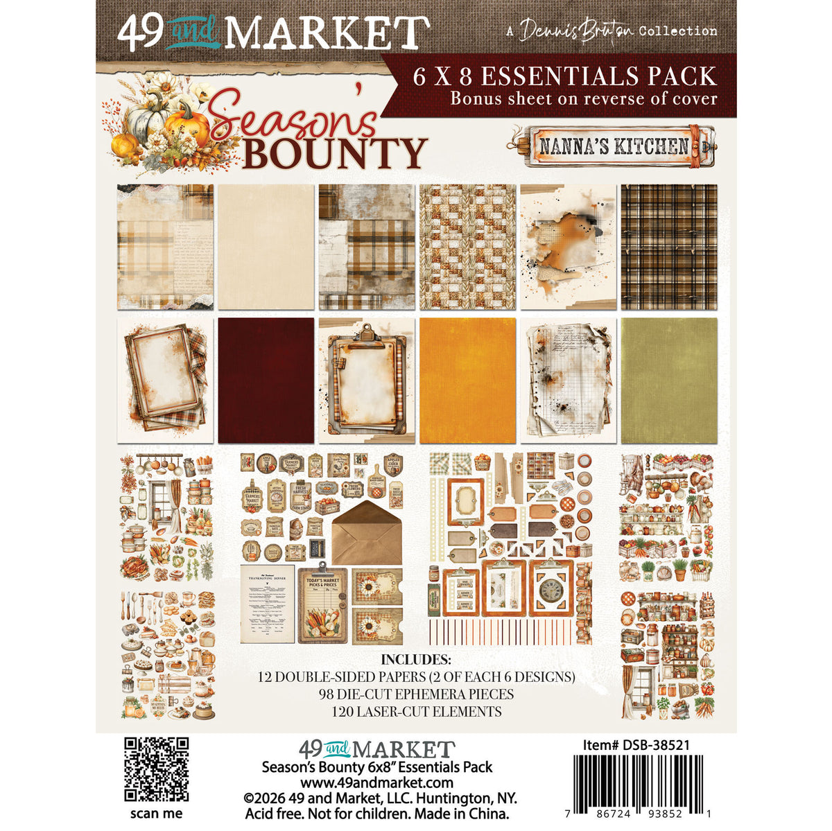 ***Pre-Order*** 49 and Market - Season's Bounty - 6x8 Essentials Pack