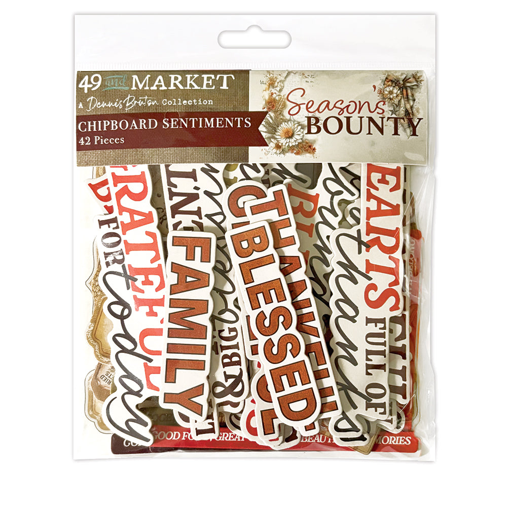 ***Pre-Order*** 49 and Market - Season's Bounty - Chipboard Set