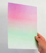 Sizzix - Surfacez Opulent Cardstock 8"X11.5" - Glitter Ombre