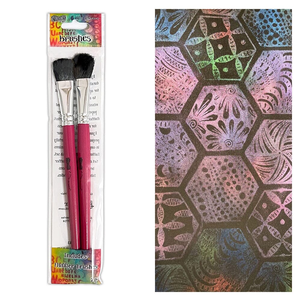 Dylusions - Dyamond Fluffier Brush - 2pk
