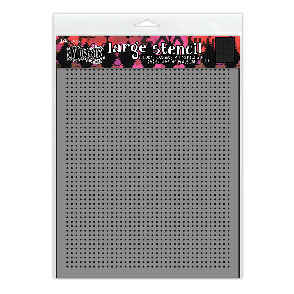 ***Pre-Order*** Dylusions - Large Stencil - Dot Grid