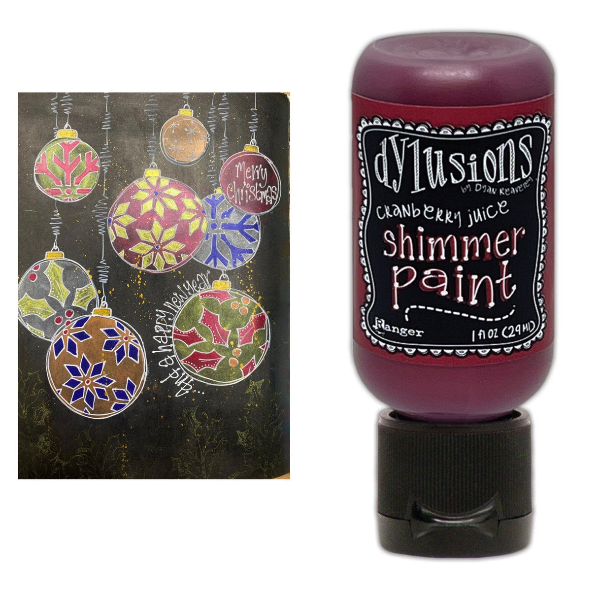 Dylusions - Shimmer Paint - Cranberry Juice