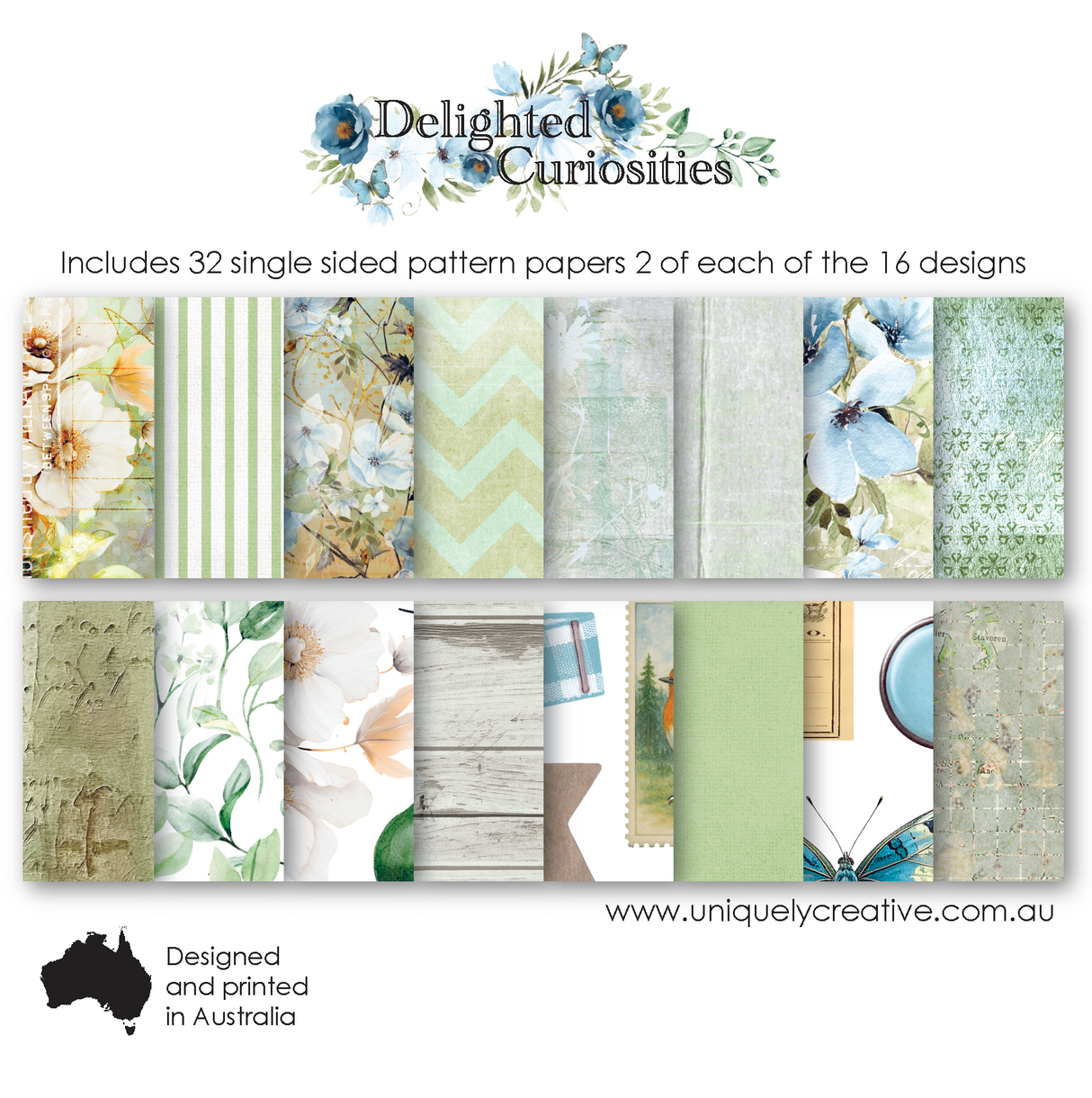 Uniquely Creative - Delighted Curiosities - 6 x 6 - Collection Pack