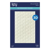 Spellbinders - Woven 3D Embossing Folder by Simon Hurley