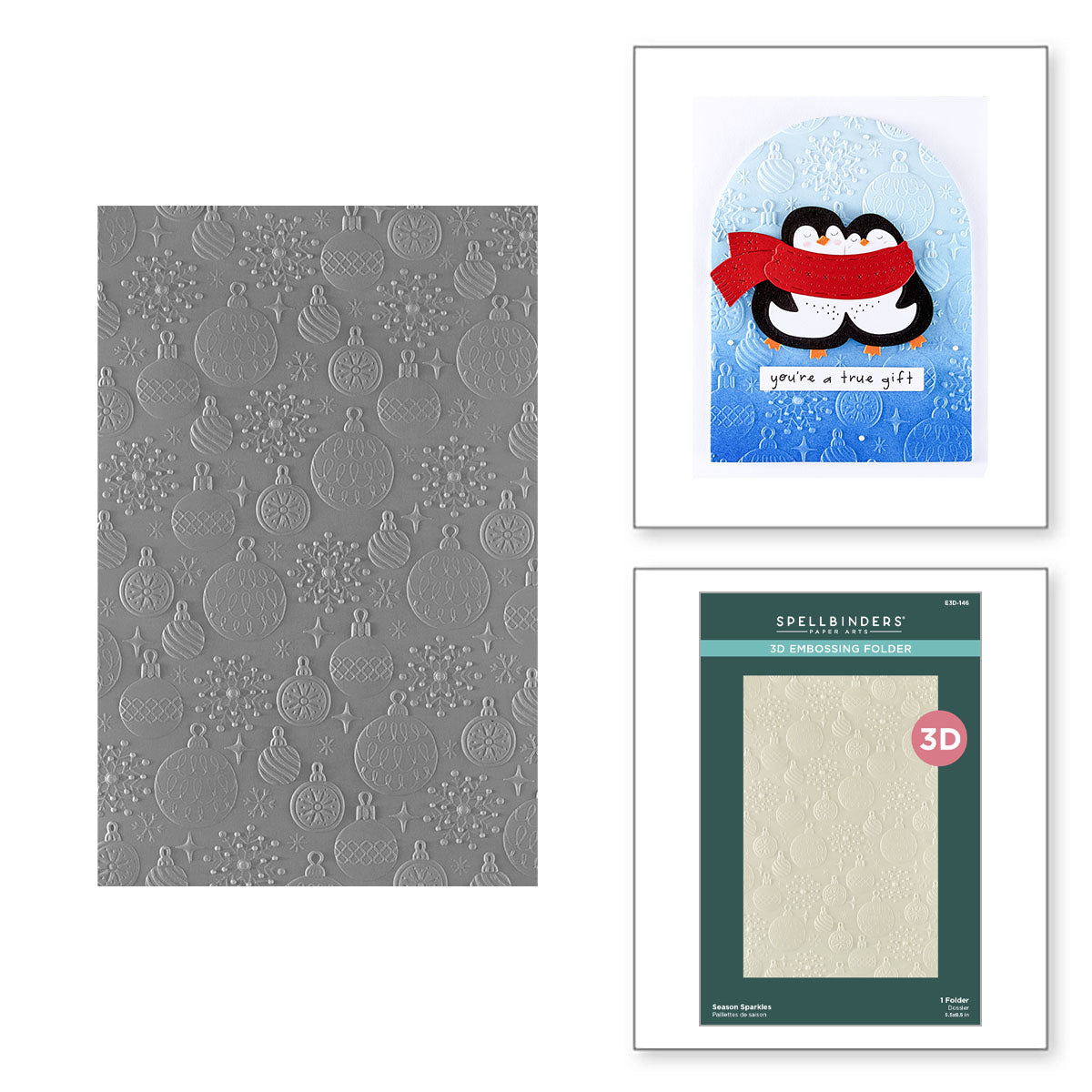 Spellbinders - Season Sparkles 3D Embossing Folder