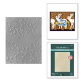 Spellbinders - Stars and Fronds Frame 3D Embossing Folder by Dina Wakley
