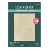 Spellbinders - Stars and Fronds Frame 3D Embossing Folder by Dina Wakley