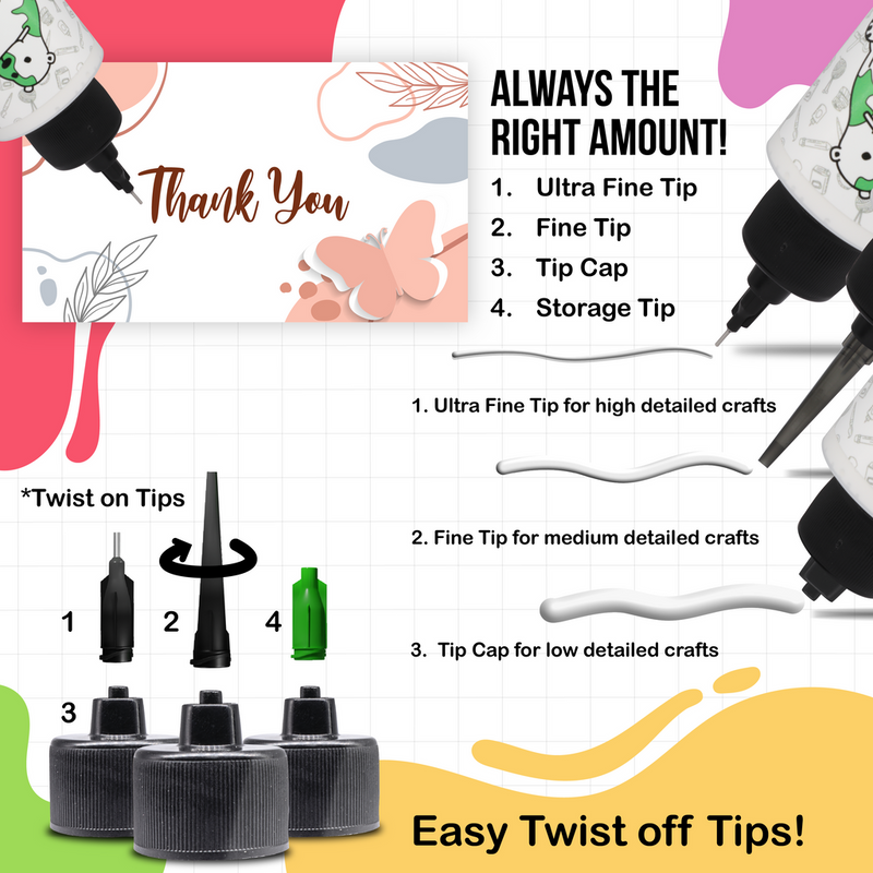 Bearly Art - Precision Craft Glue - Tip Kit