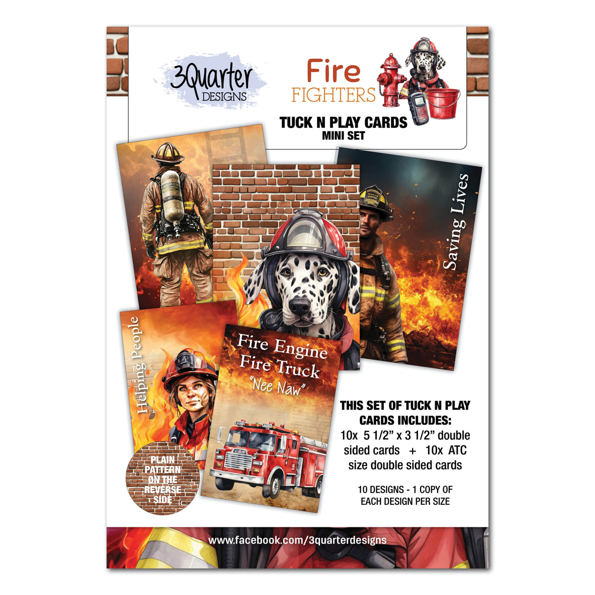 3 Quarter Designs - Fire Fighters - Mini Collection + Mini Tuck n Plays
