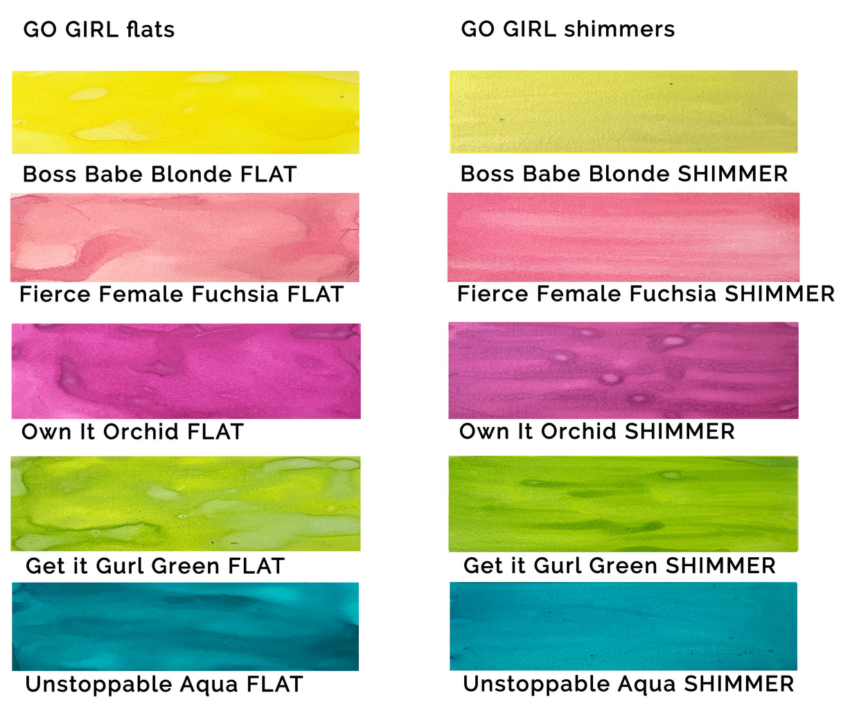 Lindy's Stamp Gang - Shimmer Magical - Shaker Set - Go Girl - Set 9