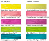 Lindy's Stamp Gang - Shimmer Magical - Shaker Set - Go Girl - Set 9