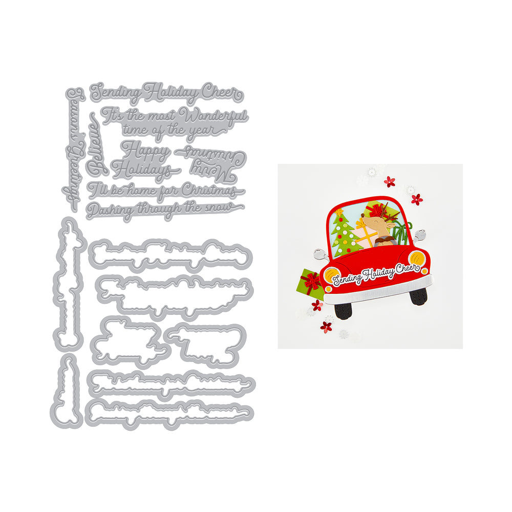 ***Pre-Order*** Hero Arts - Winter Words Letterpress + Foil & Cut