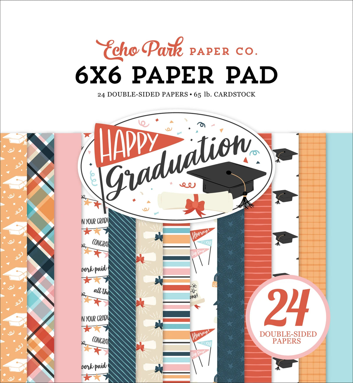 ***Pre-Order*** Echo Park - Happy Graduation - 6x6 Paper Pad
