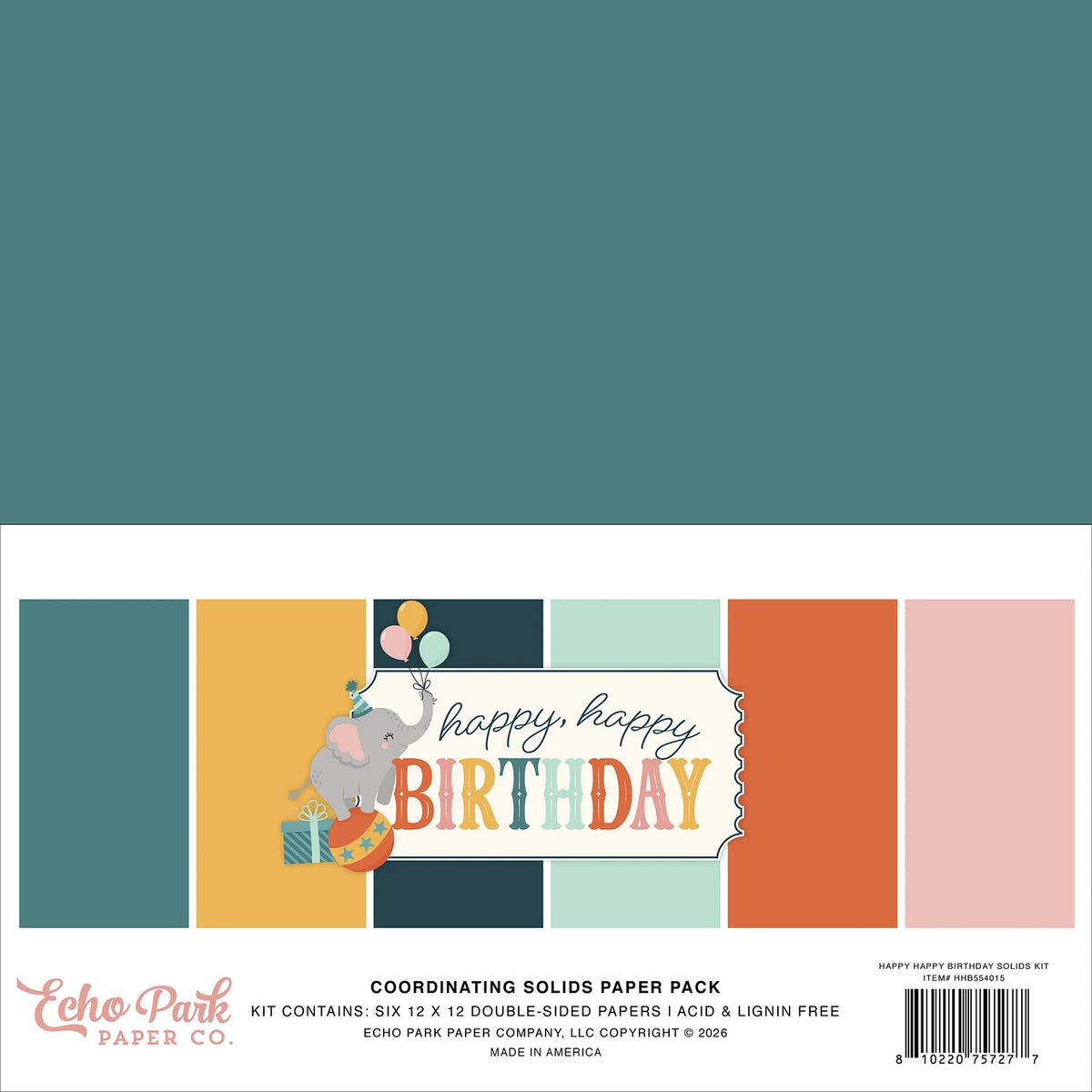 ***Pre-Order*** Echo Park - Happy Happy Birthday - Solids Kit