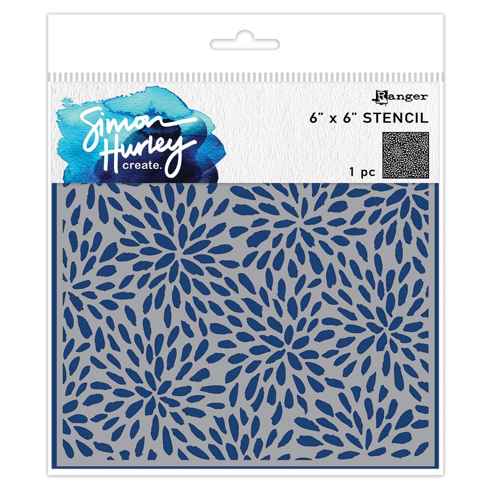 Simon Hurley - Layering Stencil - Painted Petals