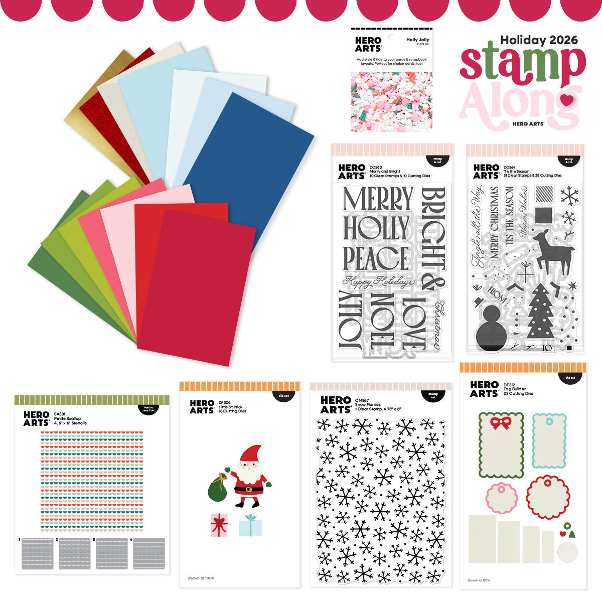 ***Pre-Order*** Hero Arts - Hero Arts Holiday Stamp Along October 2026