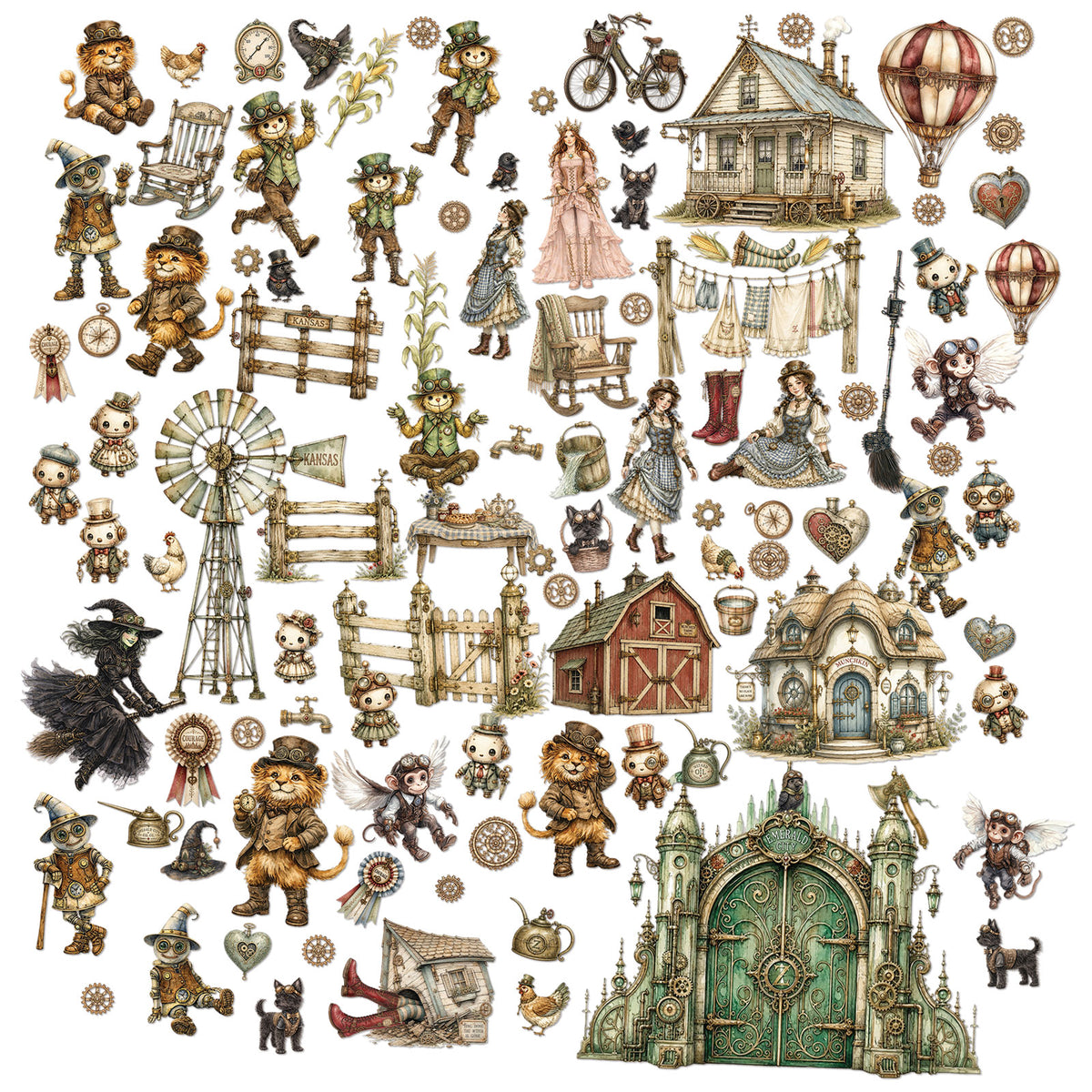 ***Pre-Order*** 49 and Market - Chronicles of Oz - Laser Cut Elements