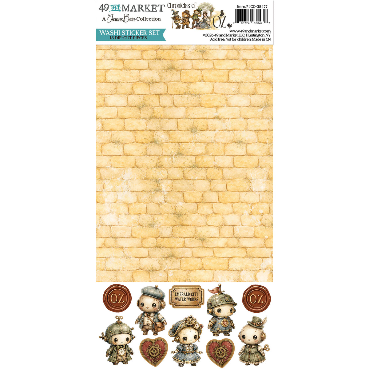 ***Pre-Order*** 49 and Market - Chronicles of Oz - Washi Sticker Set