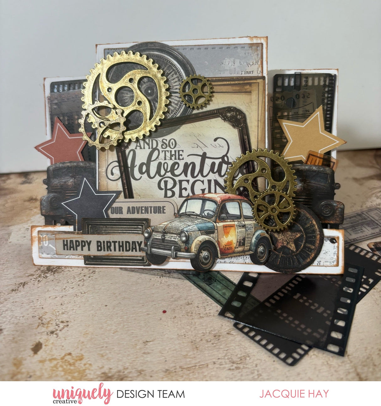 Uniquely Creative - Gold Metal Cogs