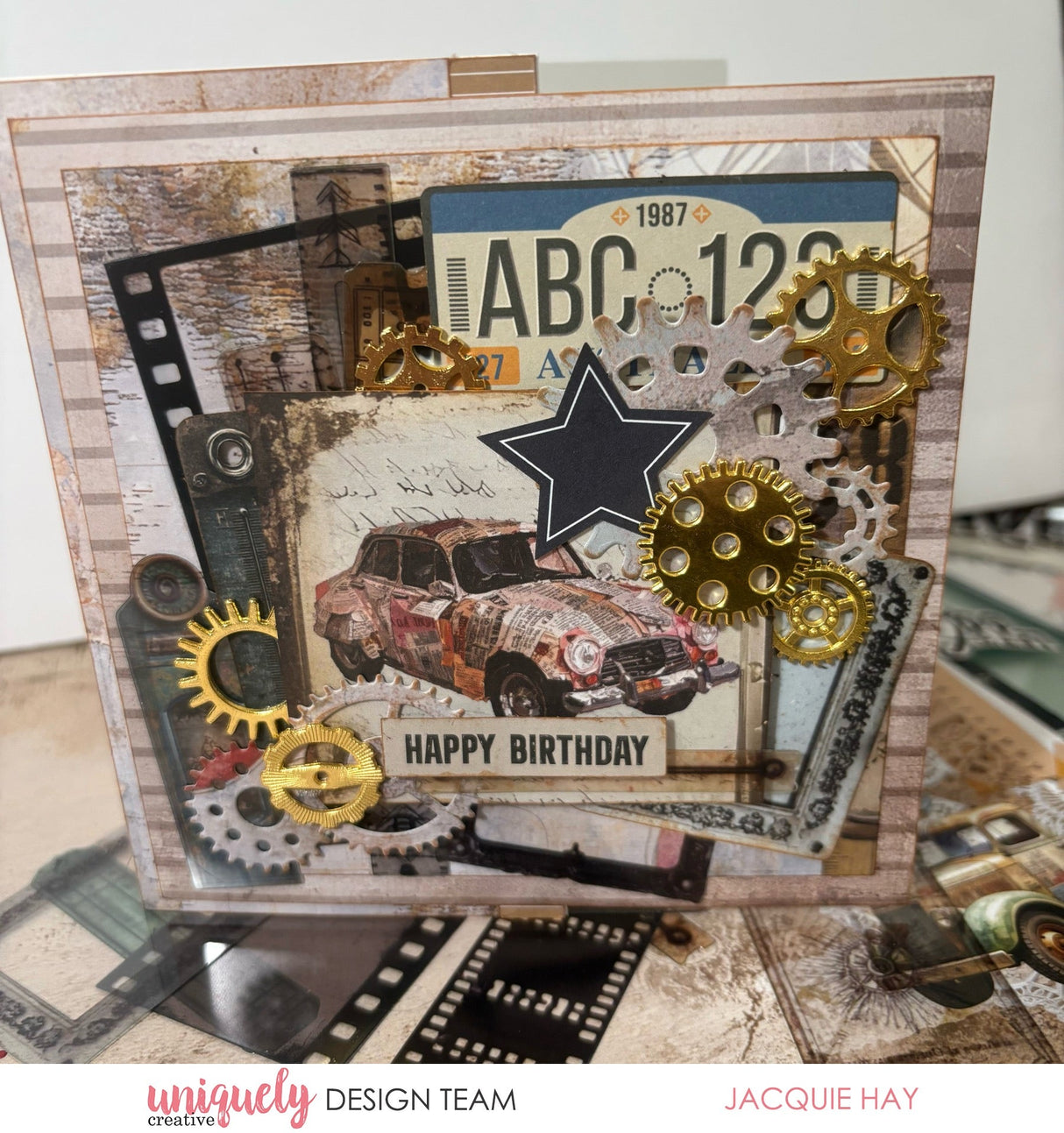 Uniquely Creative - Gold Metal Cogs