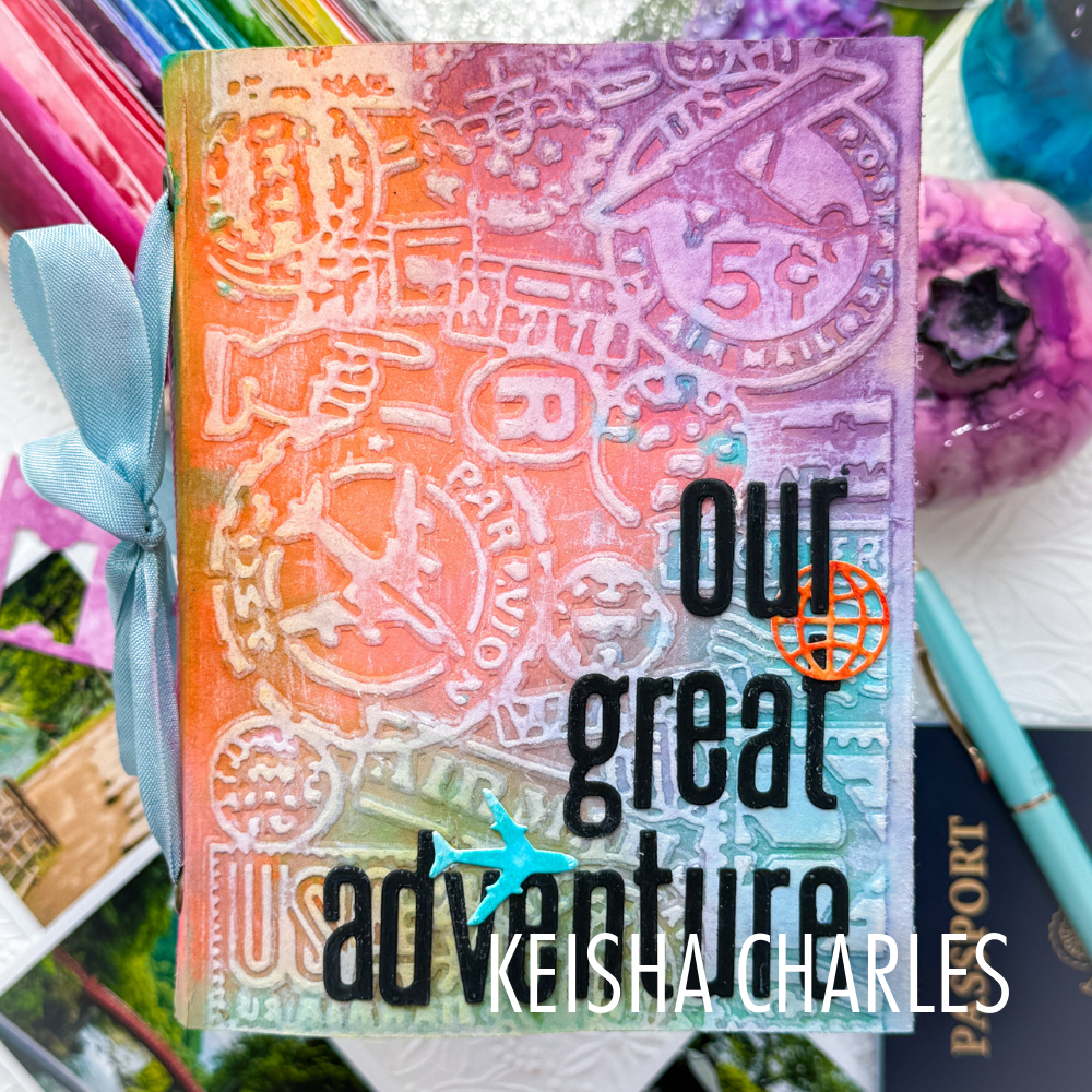 Sizzix - Multi Level Textured Impressions Embossing Folder Vault Airmail by Tim Holtz