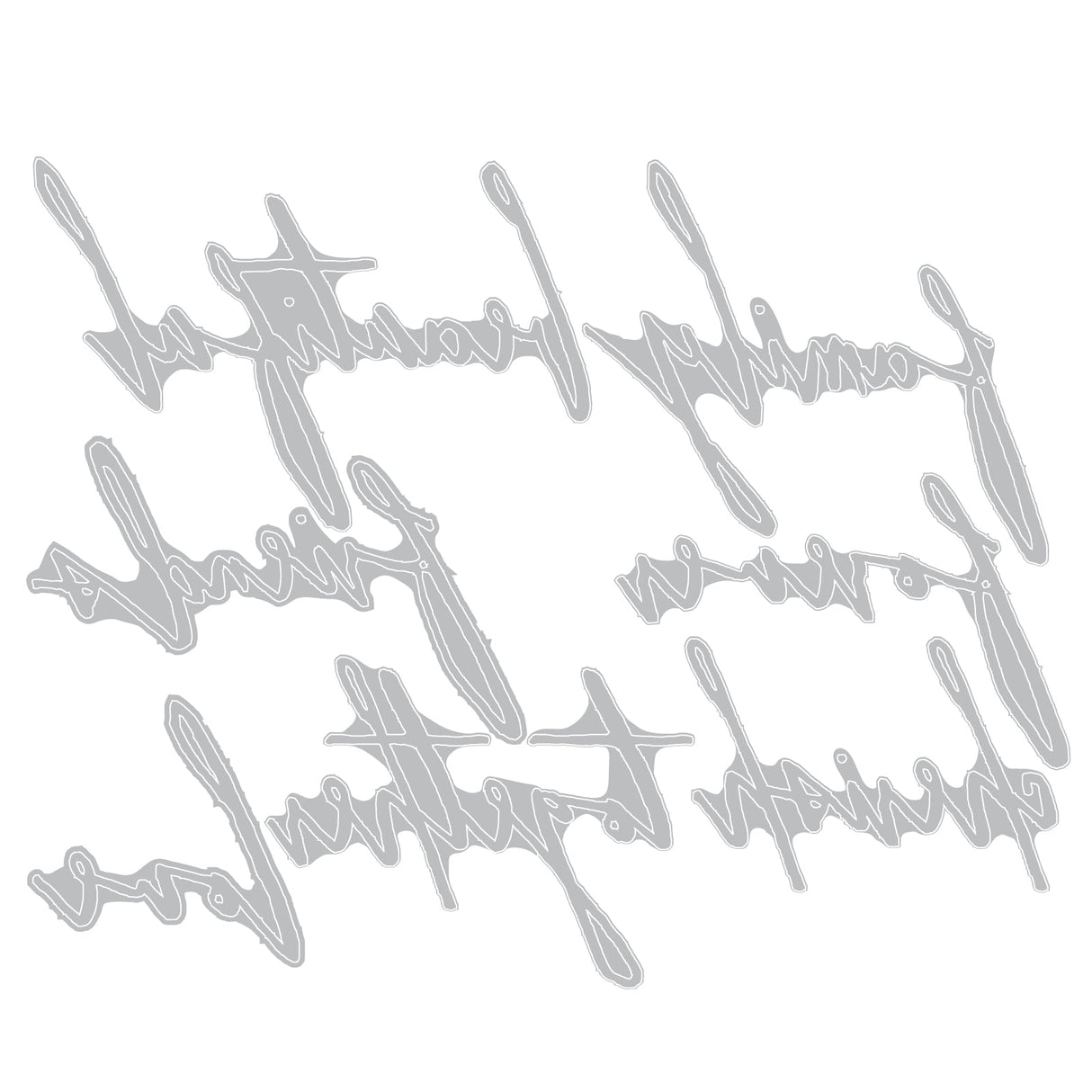 Sizzix - Thinlits Die Set 7PK Handwritten Love by Tim Holtz