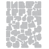 Sizzix - Thinlits Die Set 38PK Simple Letters by Letters by Shells