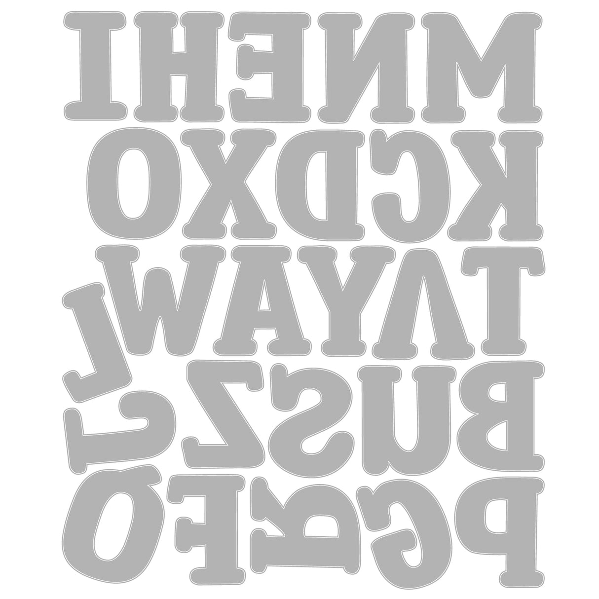 Sizzix - Thinlits 26PK Die Set - Nora Alphabet by Eileen Hull