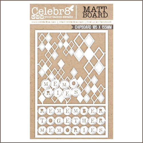 Celebr8 - Chipboard - Memories - Mesh