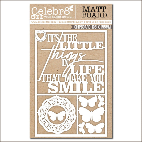 Celebr8 - Chipboard - Make You Smile