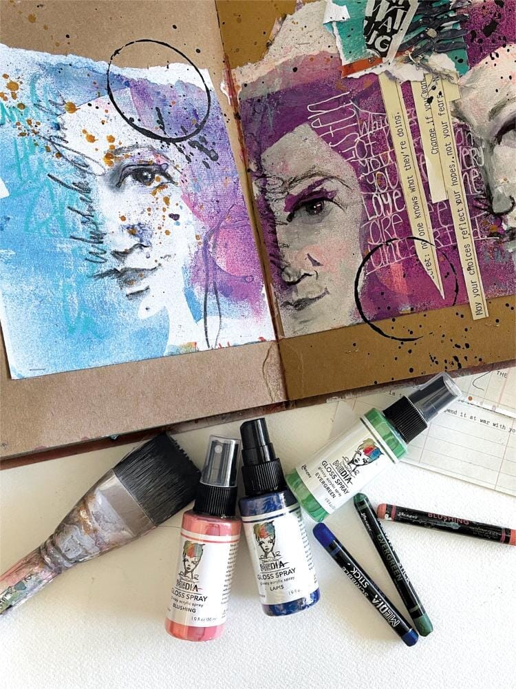 Dina Wakley - Journal 7.75"X10.25" - Craft