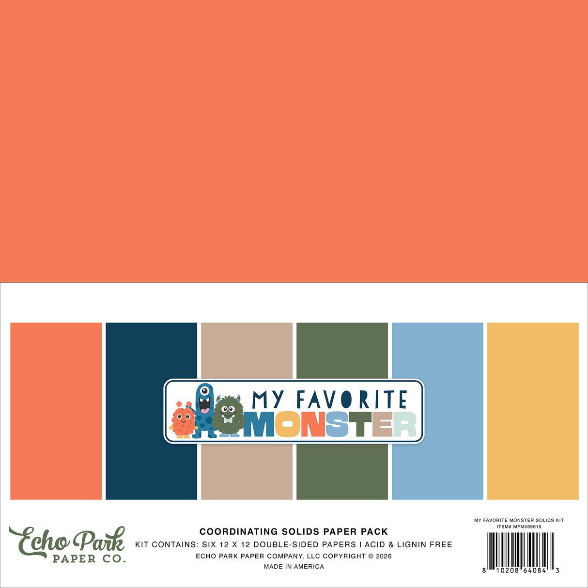 Echo Park - My Favorite Monster - Solids Kit