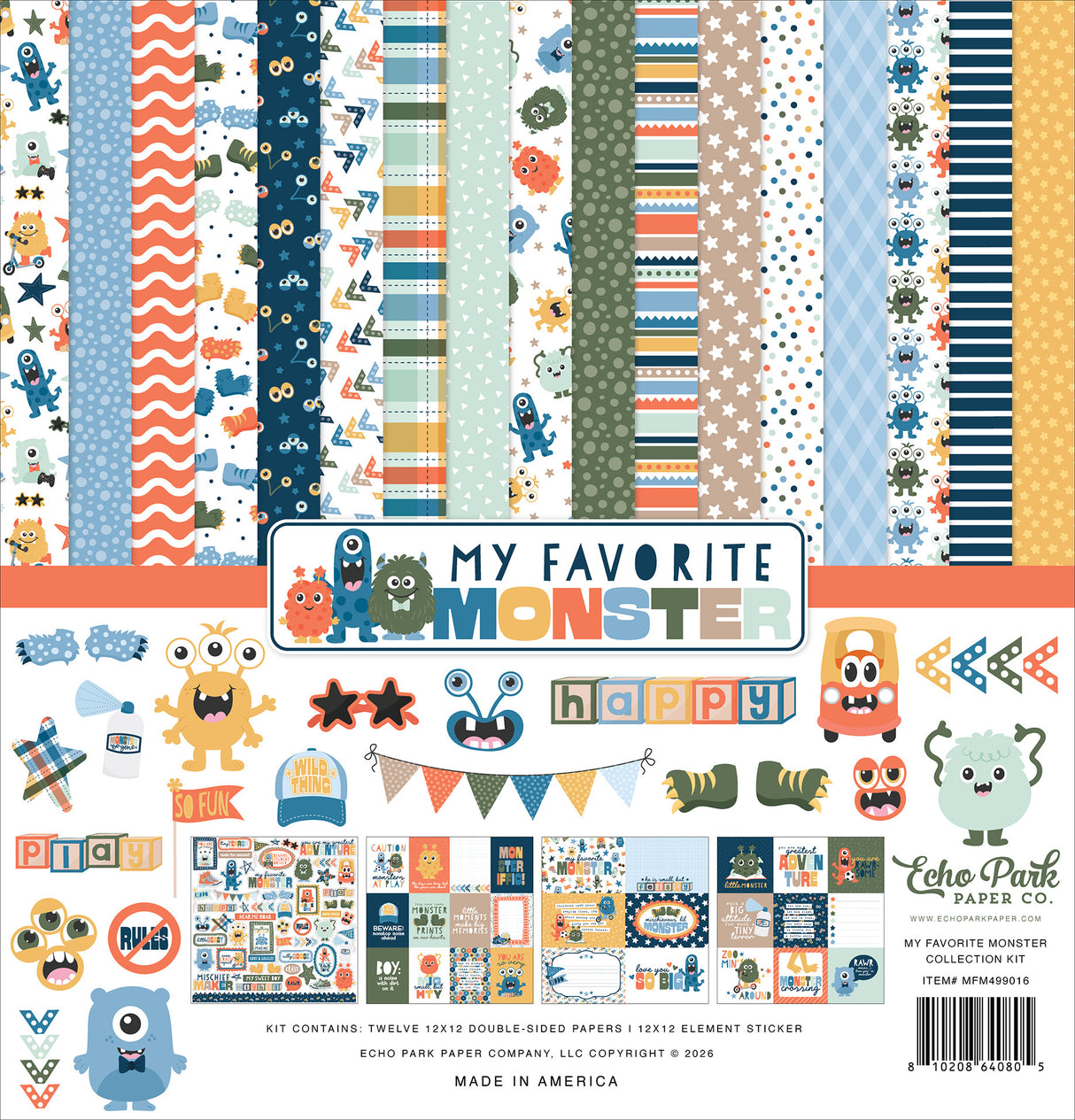 Echo Park - My Favorite Monster - Collection Kit