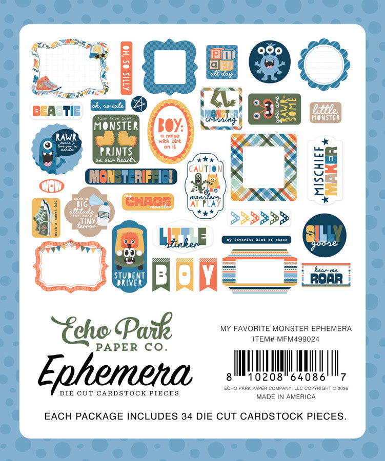 Echo Park - My Favorite Monster - Ephemera