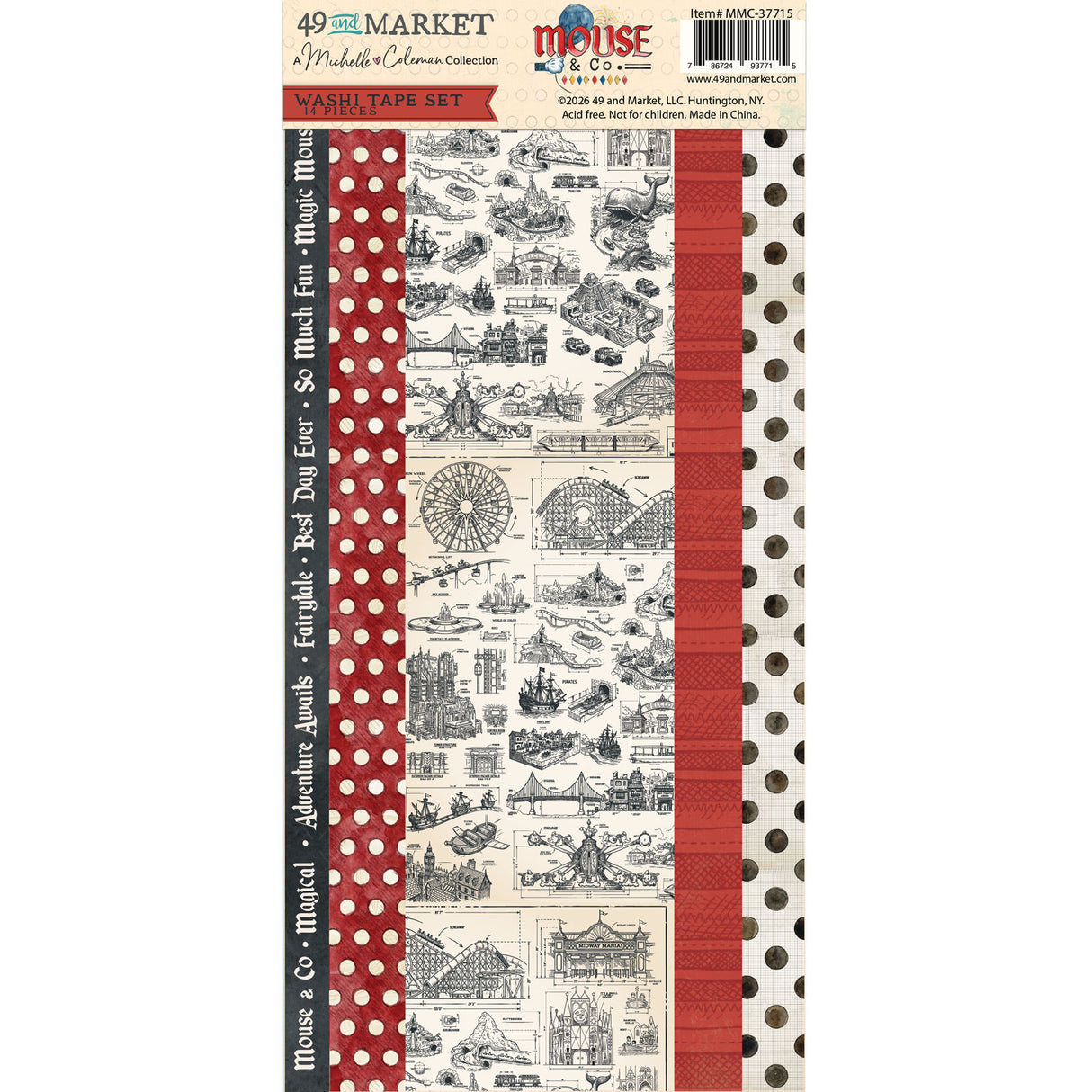 ***Pre-Order*** 49 And Market - Mouse & Co. - Washi Sheets