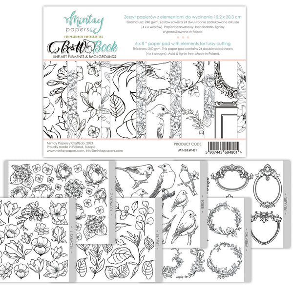 Mintay - Booklets 6″x8″ - B&W