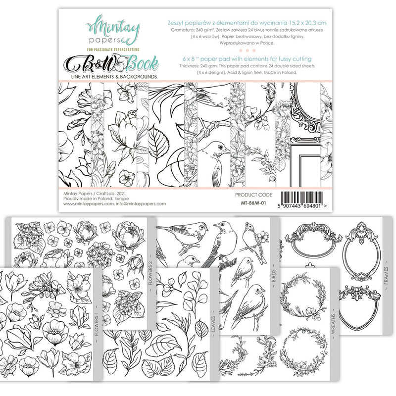 Mintay - Booklets 6″x8″ - B&W