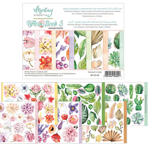 Mintay - Booklets 6″x8″ - Flora - 05