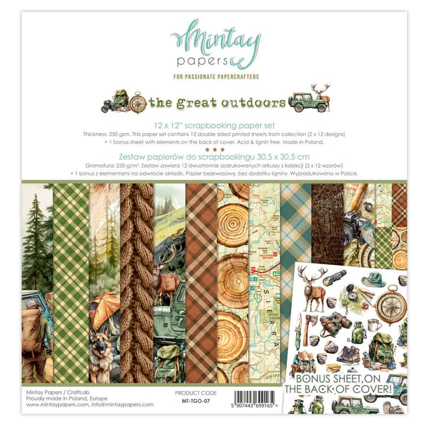 Mintay Papers - The Great Outdoors - 12 x12 Collection Pack