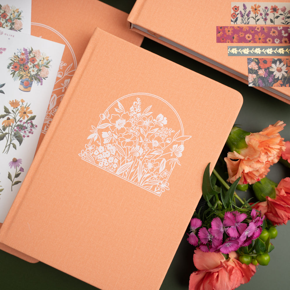 ***Pre-Order*** Archer and Olive - Wildflowers Framed - Notebook - TN 144 Pages - Dot Grid