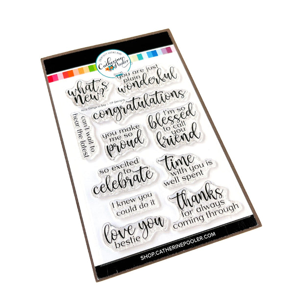 Catherine Pooler - Stamp Set - Nice Things To Say Sentiments