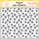 ***Pre-Order*** Echo Park - Our Groovy Summer - Stencil - Sparkly Floral Hearts