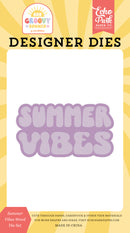 ***Pre-Order*** Echo Park - Our Groovy Summer - Small Die Set - Summer Vibes Word