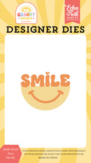 ***Pre-Order*** Echo Park - Our Groovy Summer - Small Die Set - Smile Word Face