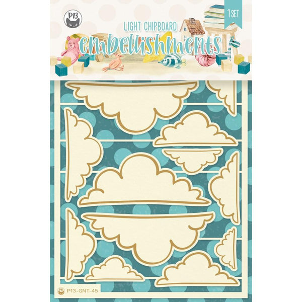 P13 - Die-Cut Chipboard Embellishments 4"X6" Good Night #02, 15/Pkg