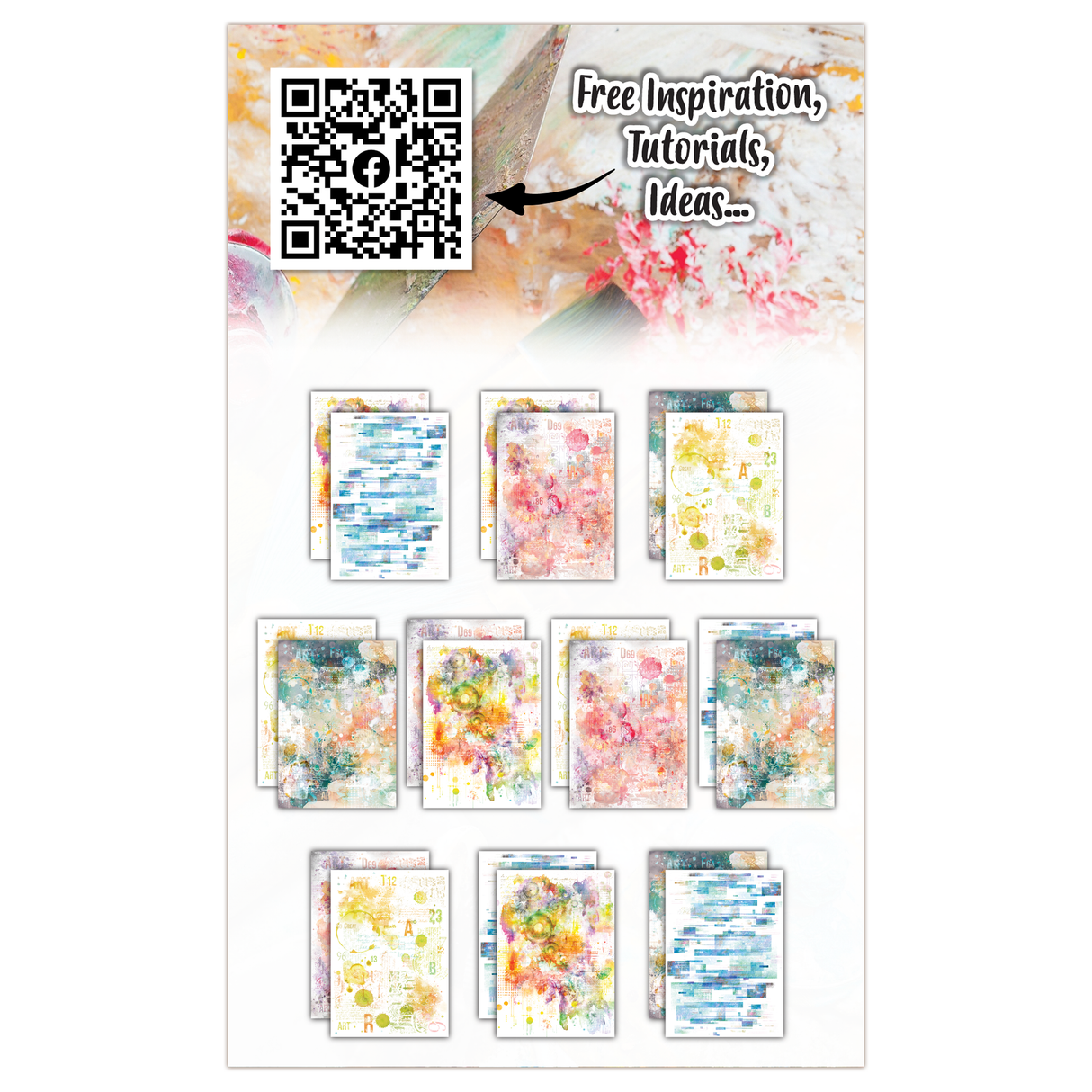 AALL & Create - A5 Design Paper - Colourful Cascade - #6