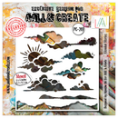 AALL & Create - 6"x6" Stencil - Clouded Stories -