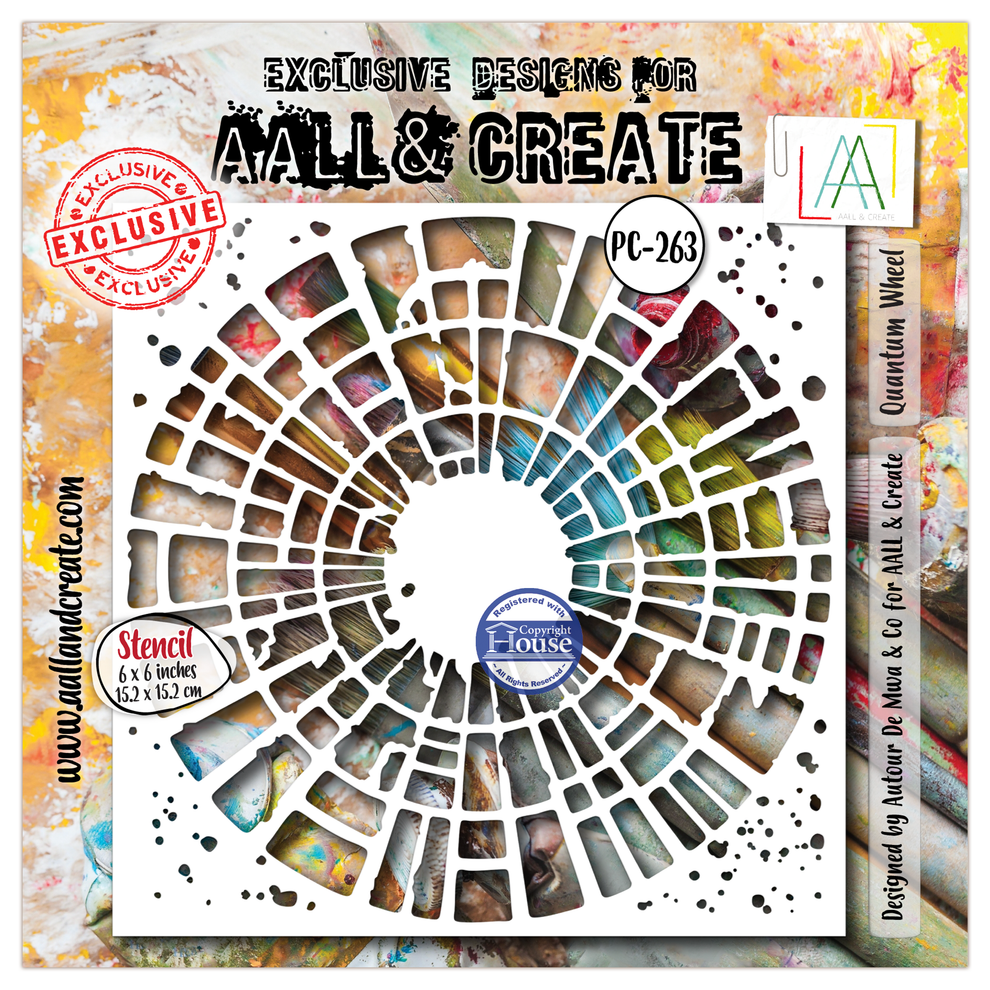 ***Pre-Order*** AALL And Create - 6x6 Stencil - Bubble Field - #263